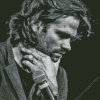 Jared Padalecki Black And White Diamond Painting