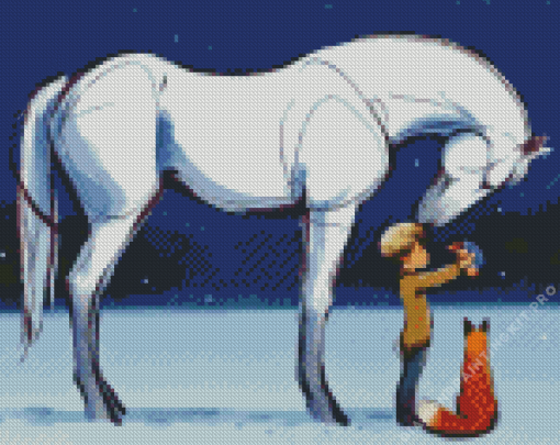 The Boy Hors Mole and The Fox Diamond Painting