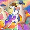 The Dancing Dogs Art Diamond Painting