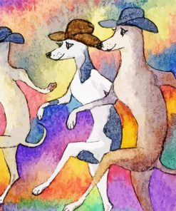 The Dancing Dogs Art Diamond Painting