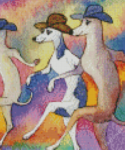 The Dancing Dogs Art Diamond Painting