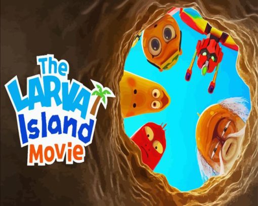 Larva Island Movie Poster Diamond Painting