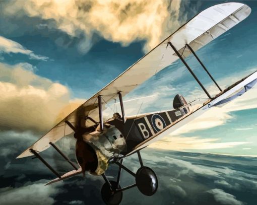 The Sopwith Camel Fighter Aircraft Diamond Painting