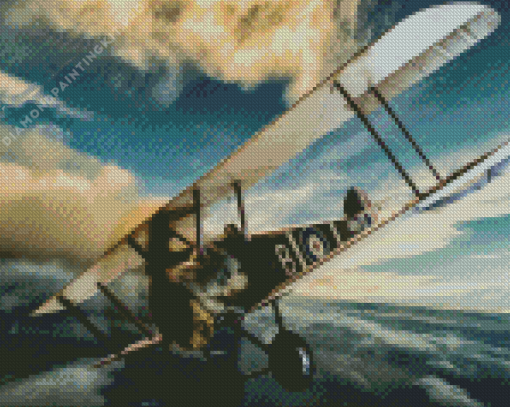 The Sopwith Camel Fighter Aircraft Diamond Painting