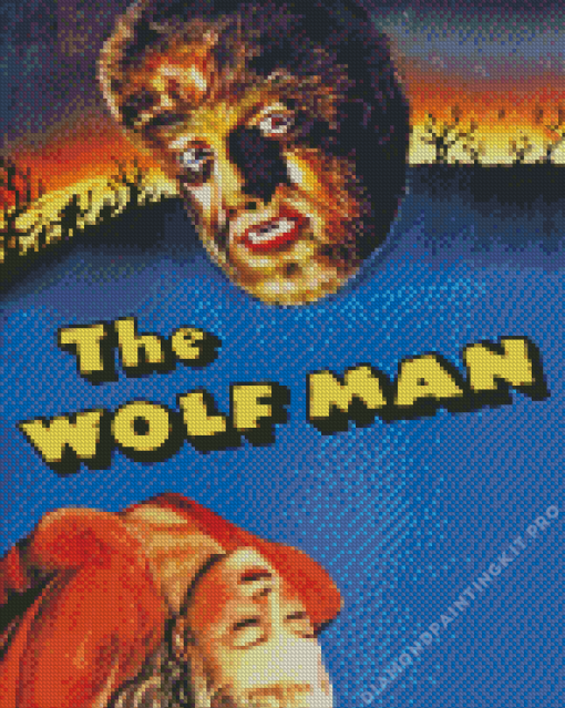 The Wolf Man 1941 Movie Diamond Painting