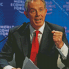 Politician Tony Blair Diamond Painting