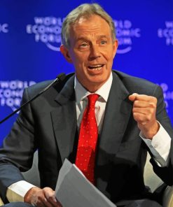 Politician Tony Blair Diamond Painting