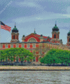 United States New York Ellis Island Diamond Painting