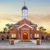 Vernal Utah Temple Sunset Diamond Painting