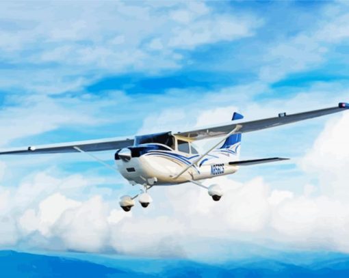 Cessna 182 Airplane Diamond Painting