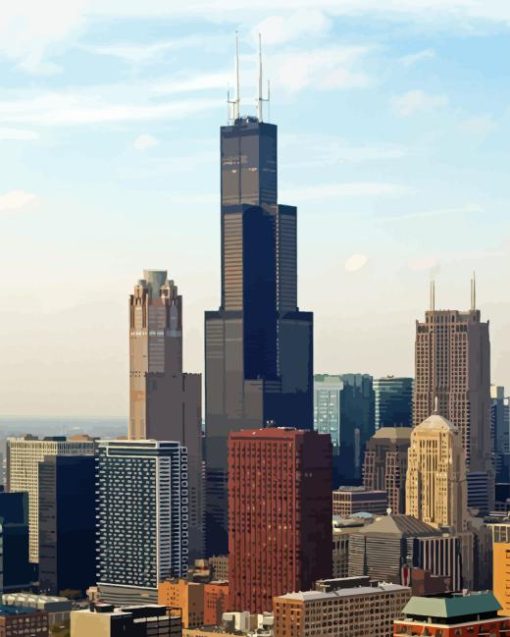 The Willis Tower Diamond Painting