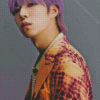 Yoo Insoo With Purple Hair Diamond Painting