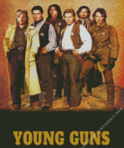 Young Guns Movie Poster Diamond Painting