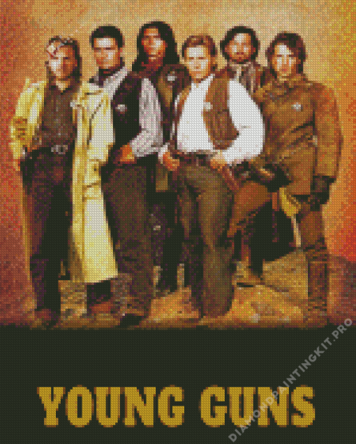 Young Guns Movie Poster Diamond Painting