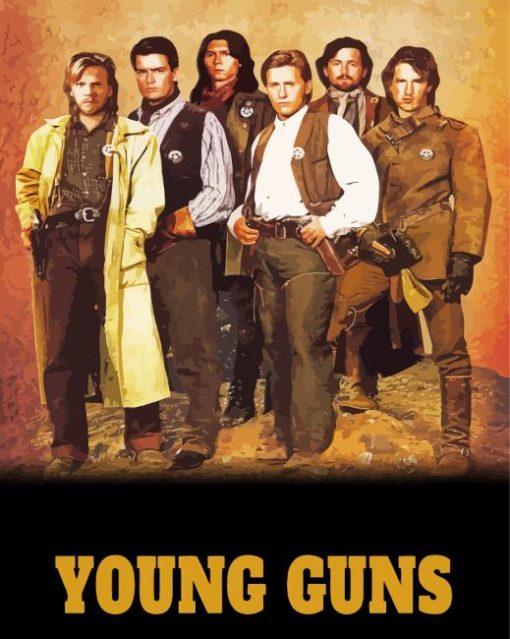 Young Guns Movie Poster Diamond Painting