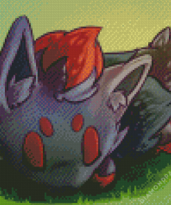 Zorua Sleeping Diamond Painting