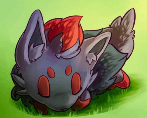 Zorua Sleeping Diamond Painting