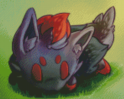 Zorua Sleeping Diamond Painting