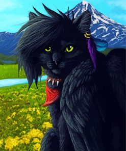 Fantasy Black Cat Diamond Painting