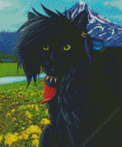 Fantasy Black Cat Diamond Painting