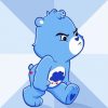 Grumpy Blue Care Bear Diamond Painting