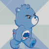 Grumpy Blue Care Bear Diamond Painting