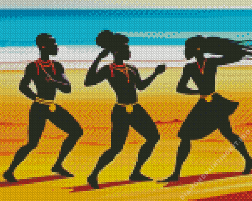 Aesthetic African Dancers Diamond Painting