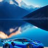 Blue Car Diamond Painting