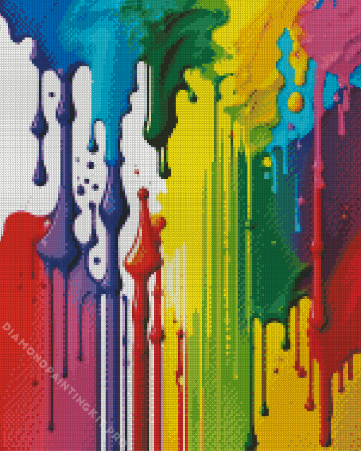 Colorful Splatter Diamond Painting