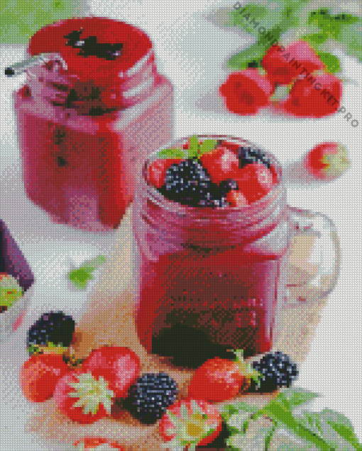 Berry Smoothie Diamond Painting