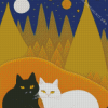 Cats Illustration Diamond Painting