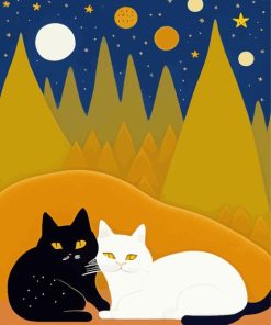 Cats Illustration Diamond Painting