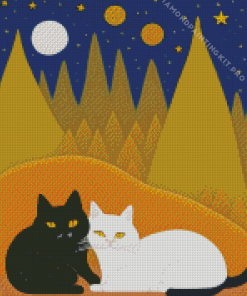 Cats Illustration Diamond Painting