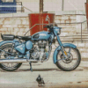 Royal Enfield Bullet Motorcycle Diamond Painting