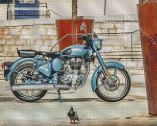 Royal Enfield Bullet Motorcycle Diamond Painting