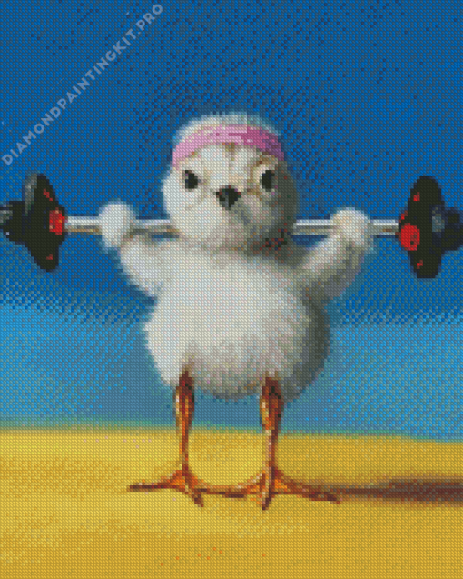 Body Builder Chick Diamond Painting