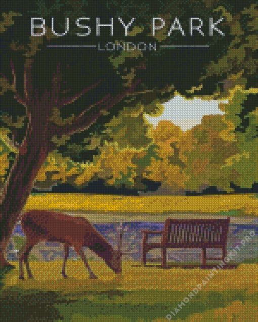 Bushy Park London Poster Diamond Painting