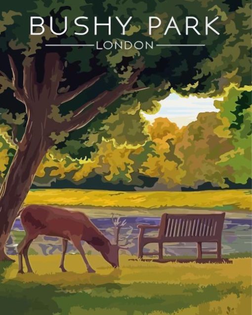 Bushy Park London Poster Diamond Painting