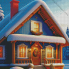 Christmas House Room Diamond Painting