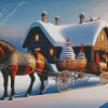 Christmas Wagon Diamond Painting