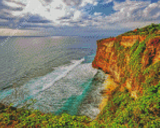 Cliff in Bali Andonesia Diamond Painting