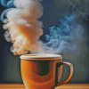 Coffee Smoke Diamond Painting