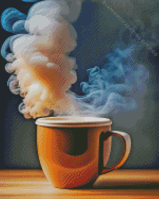 Coffee Smoke Diamond Painting