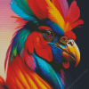 Colorful Chicken Diamond Painting