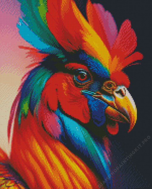 Colorful Chicken Diamond Painting