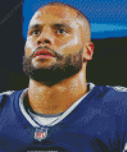 Footballer Dak Prescott Diamond Painting