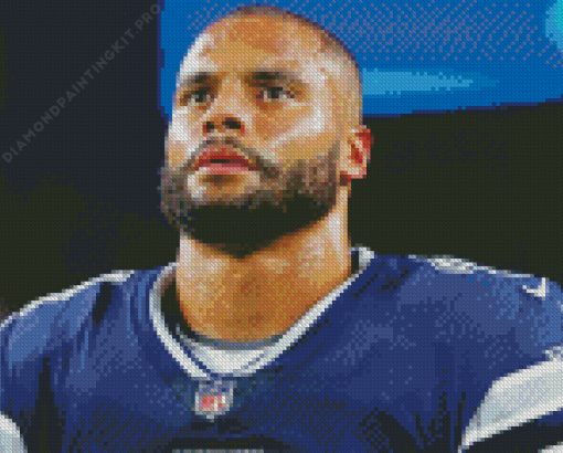 Footballer Dak Prescott Diamond Painting