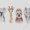 Cute Animals Art Diamond Painting