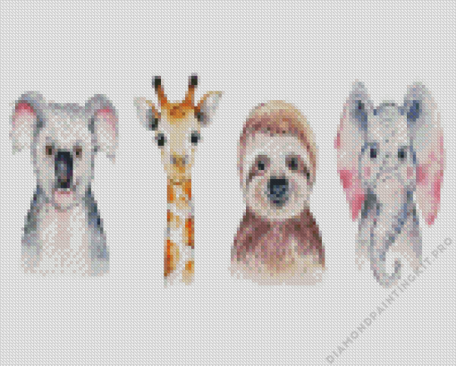 Cute Animals Art Diamond Painting