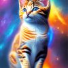 Cute Galaxy Cat Diamond Painting